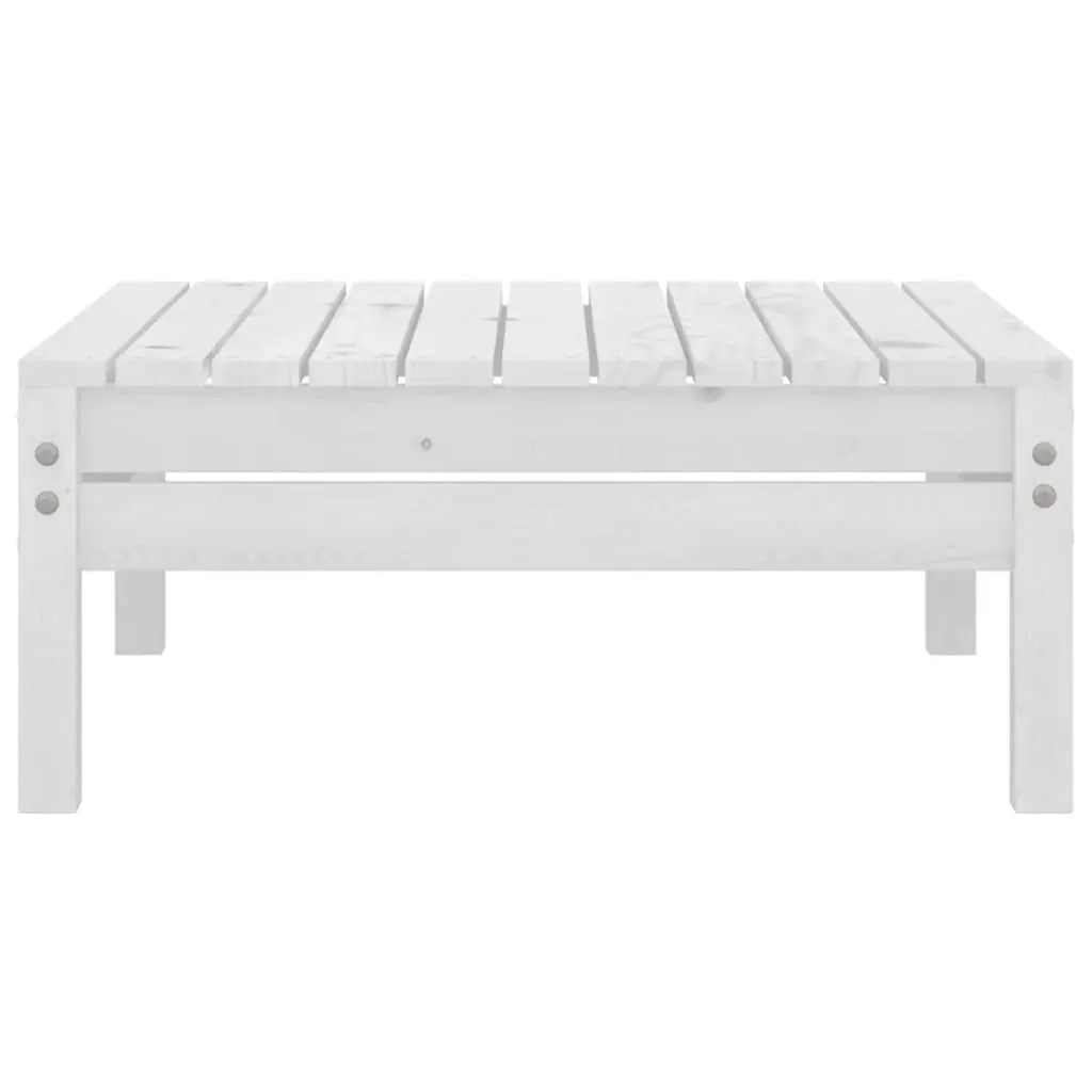 Garden Lounge Set 4 Piece Outdoor Patio Furniture Wooden Sofa White Modular