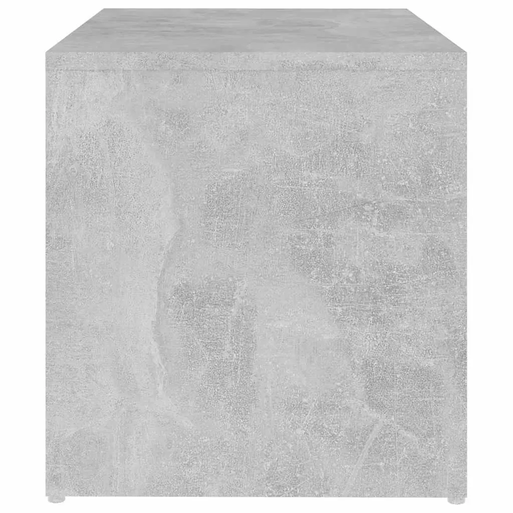 End Table Engineered Wood Grey 59W x 36D x 38H cm Storage Furniture Modern Accent Side Coffee Table