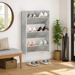 Practical Grey Shoe Cabinet for Your Home Storage Needs