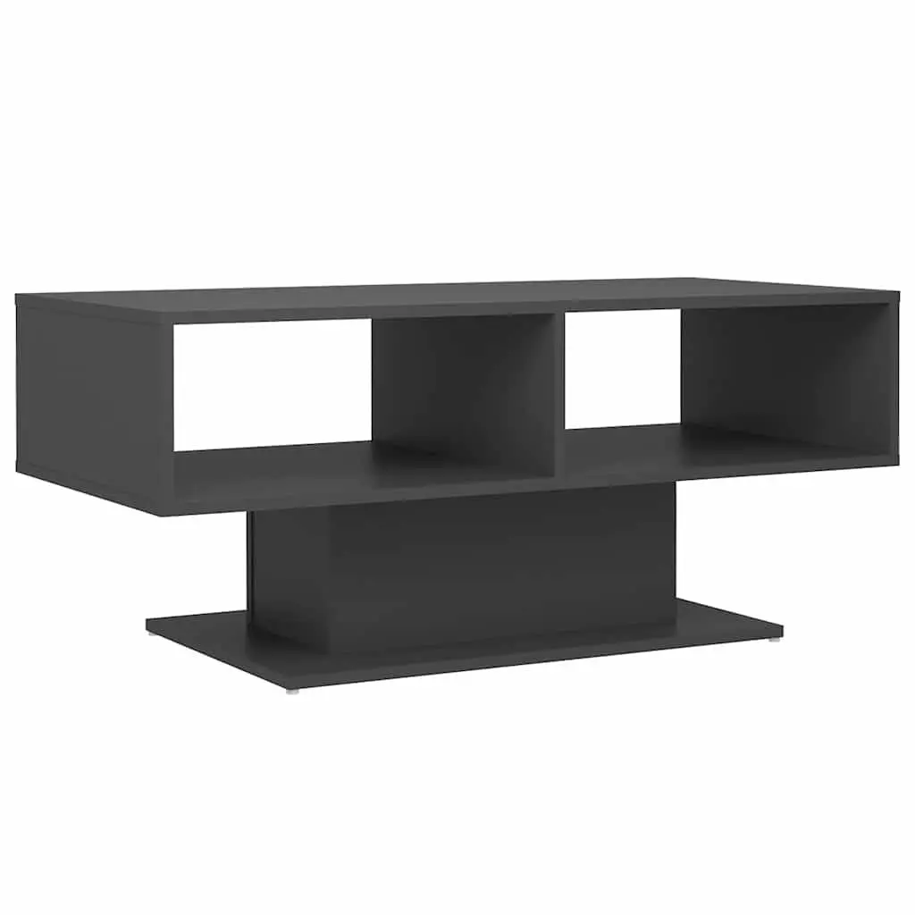 Grey Coffee Table with Space-Saving Storage