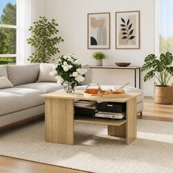 Versatile Coffee Table with Shelf for Everyday Use
