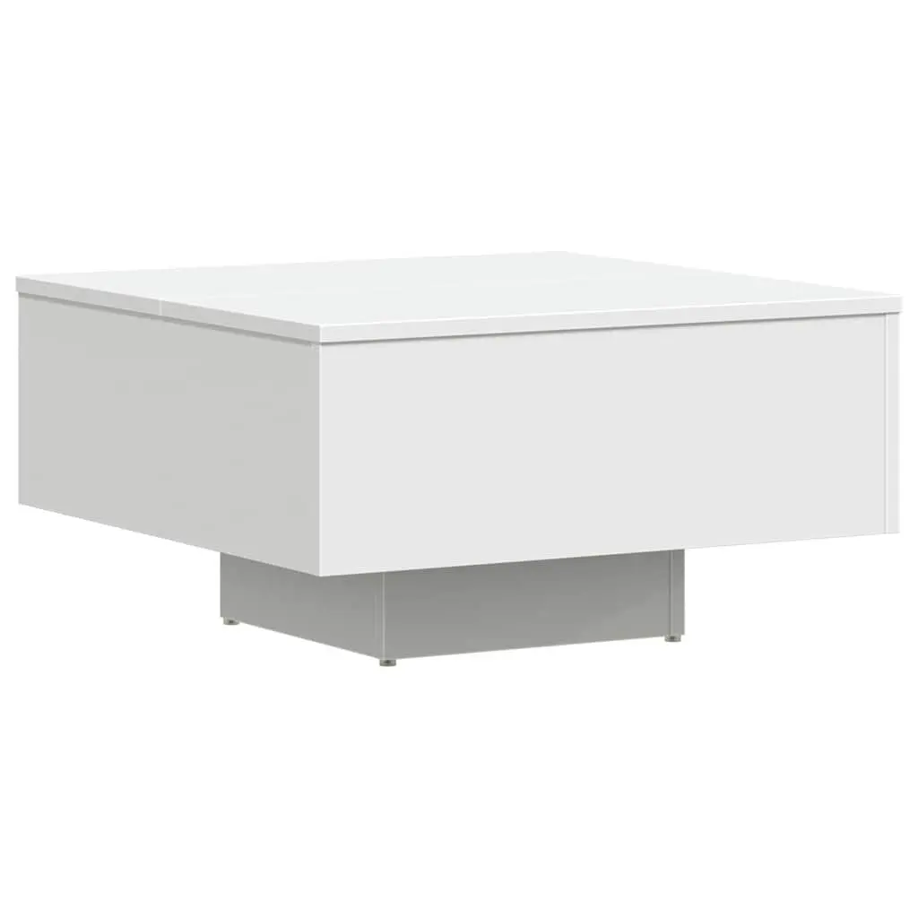Coffee Table Engineered Wood 60x60x31.5 cm White Centre Living Room Accent