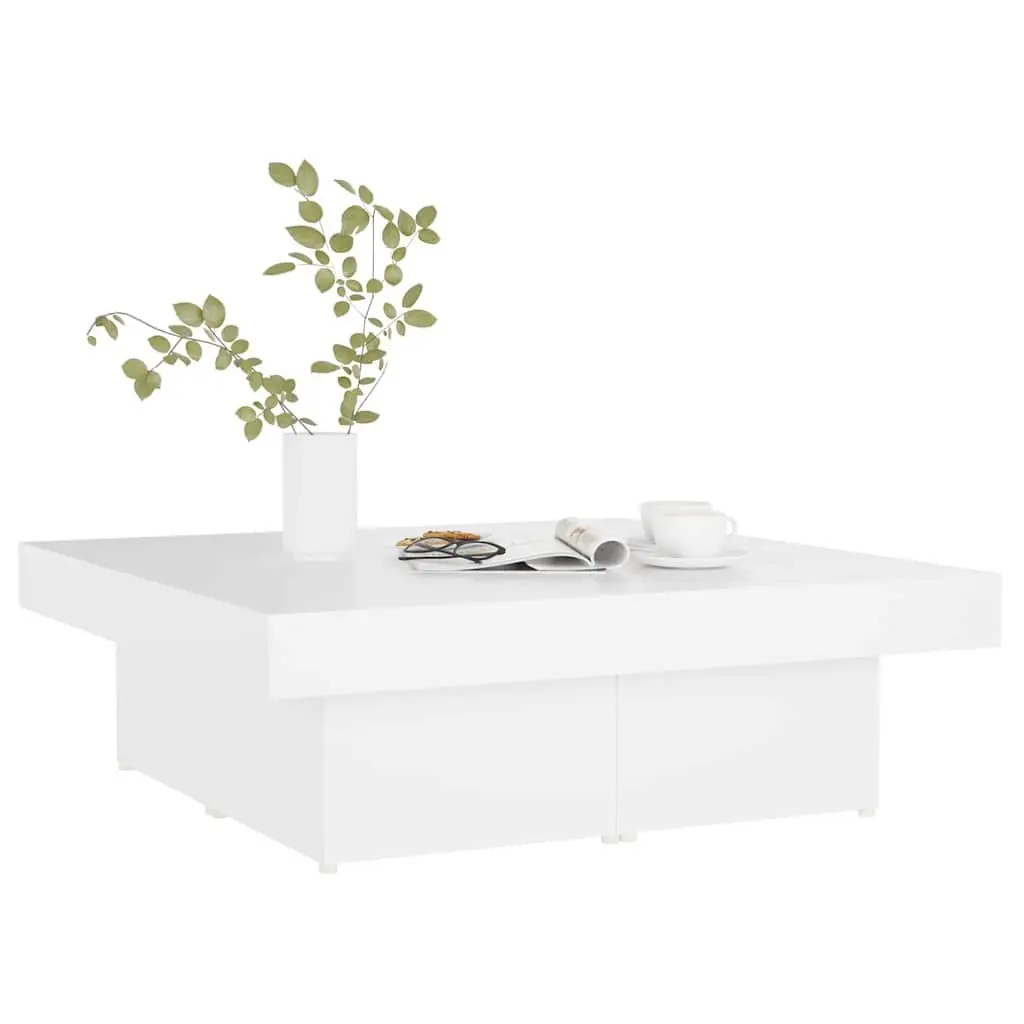Coffee Table White 90x90x28cm Living Room Accent Centre Table Furniture
