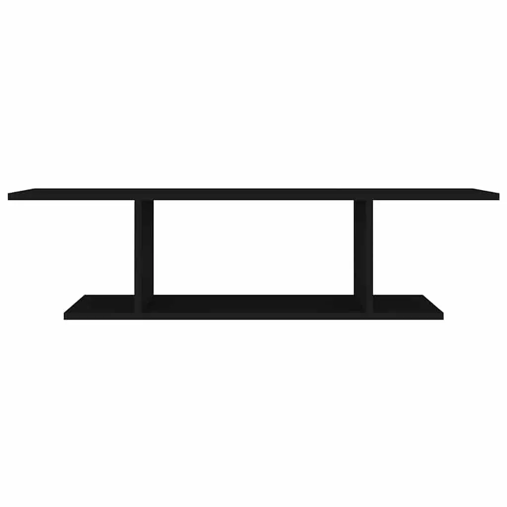 Wall Mounted TV Cabinet Black Storage Floating Shelf Unit 103 x 30 x 26.5 cm