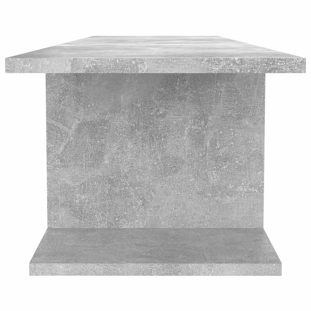 Wall Mounted TV Cabinet Grey Living Room Storage Media Console Unit