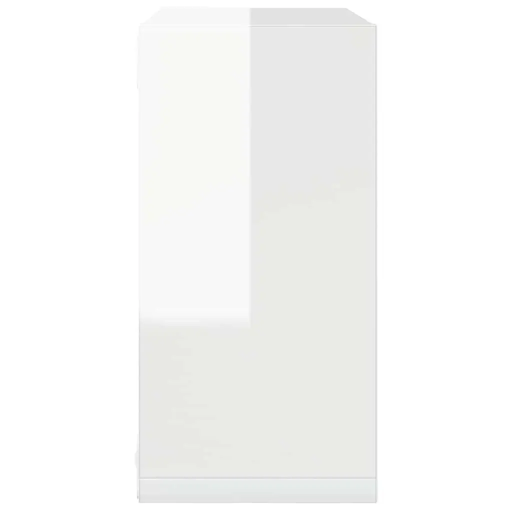 Wall Cube Shelves Set Floating Storage Shelving 30 x 15 x 30 cm White Home Decor