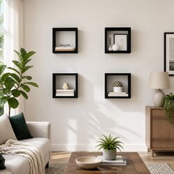 4 Pcs Wall Cube Shelves for Home Use