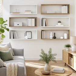 6-Piece Wall Cube Shelves for Home