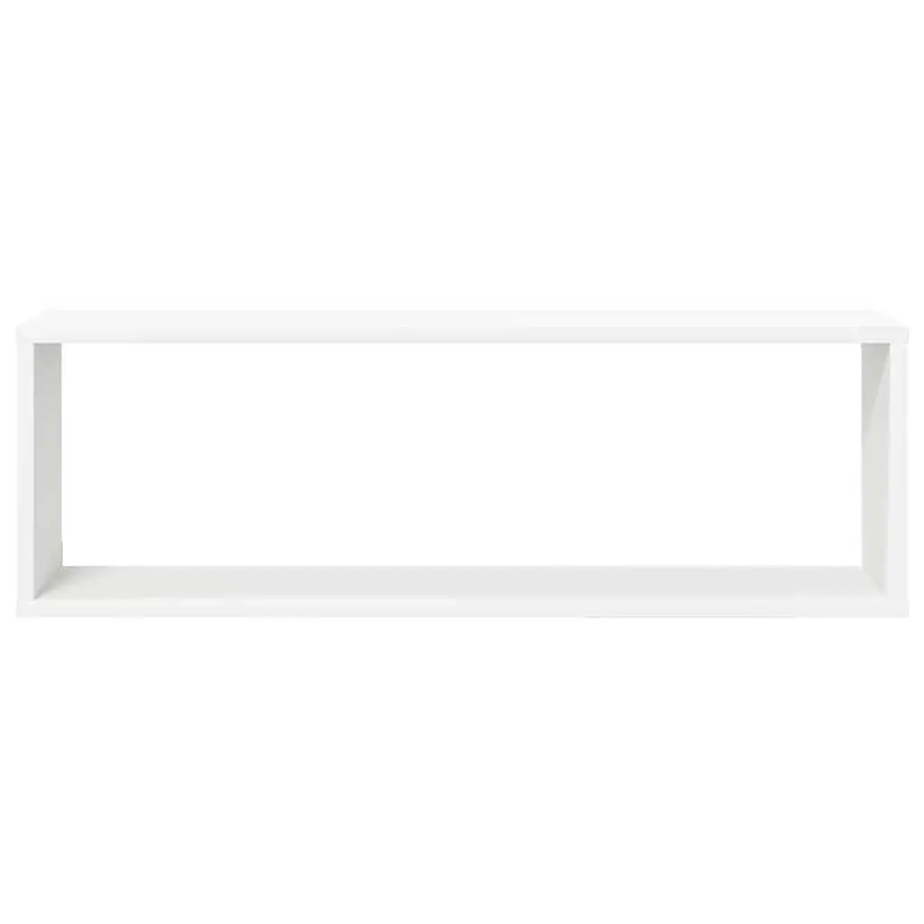 Wall Cube Shelves Engineered Wood 80 x 15 x 26.5 cm White Sonoma Oak 6 Piece Set