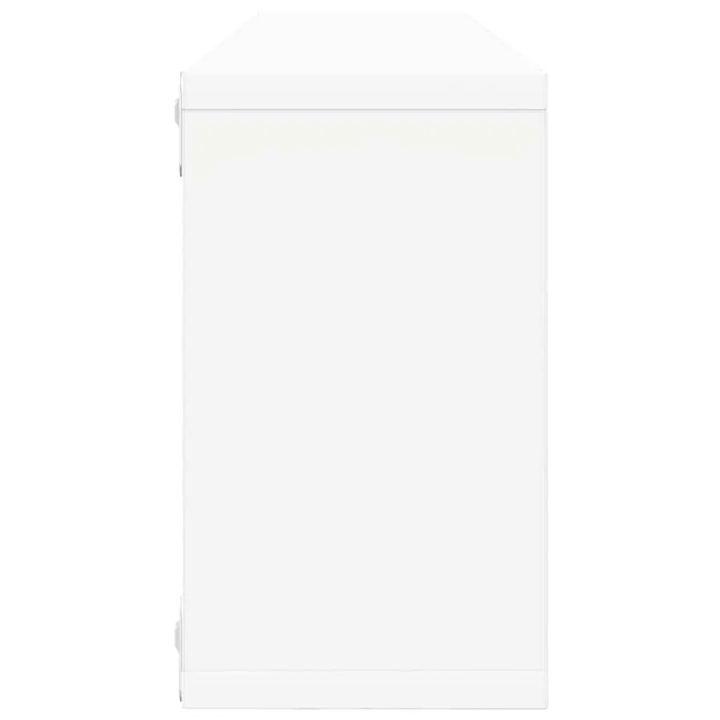 Wall Cube Shelves Engineered Wood 80 x 15 x 26.5 cm White Sonoma Oak 6 Piece Set