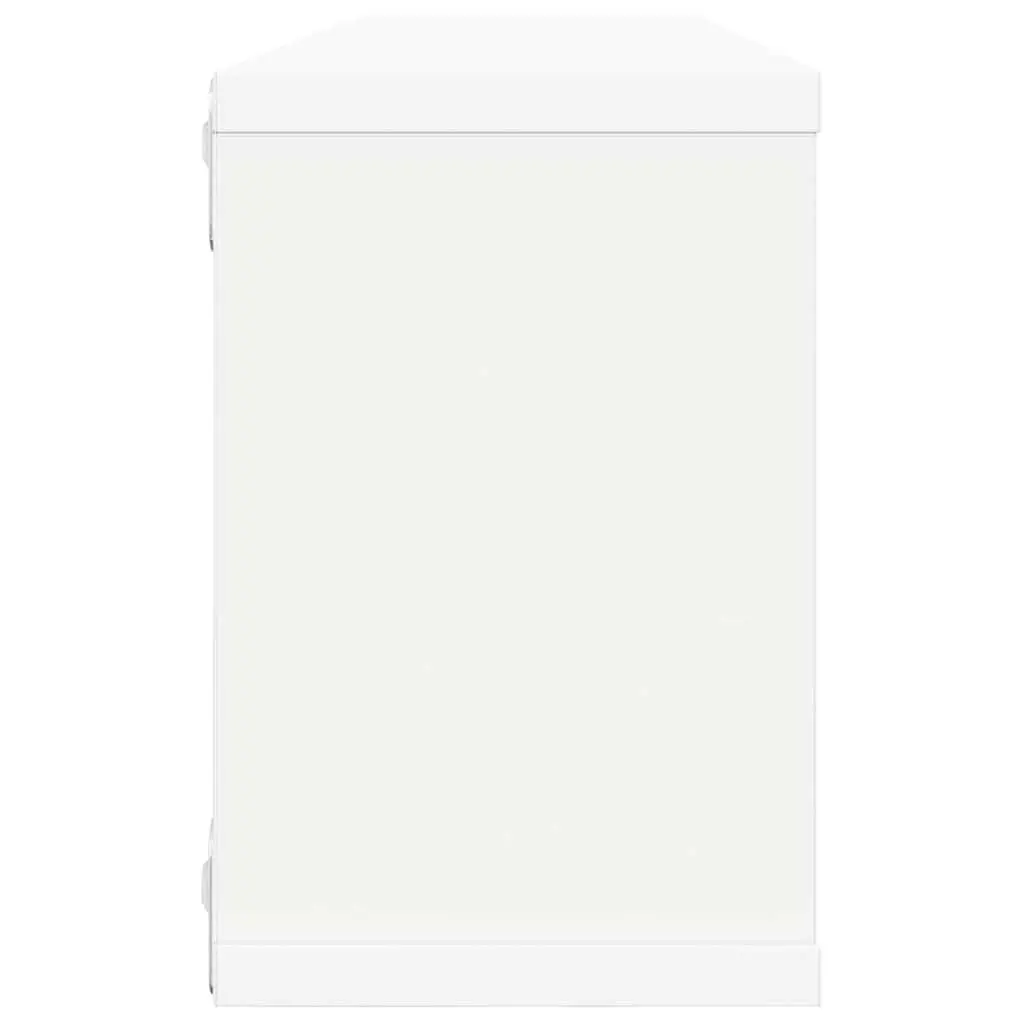 Wall Cube Shelves Engineered Wood 60 x 15 x 23 cm White 4 Piece Set