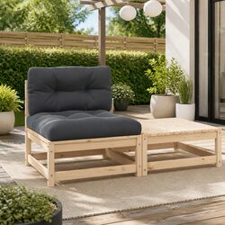 Practical 3 Piece Garden Lounge Set for Relaxing Outdoors