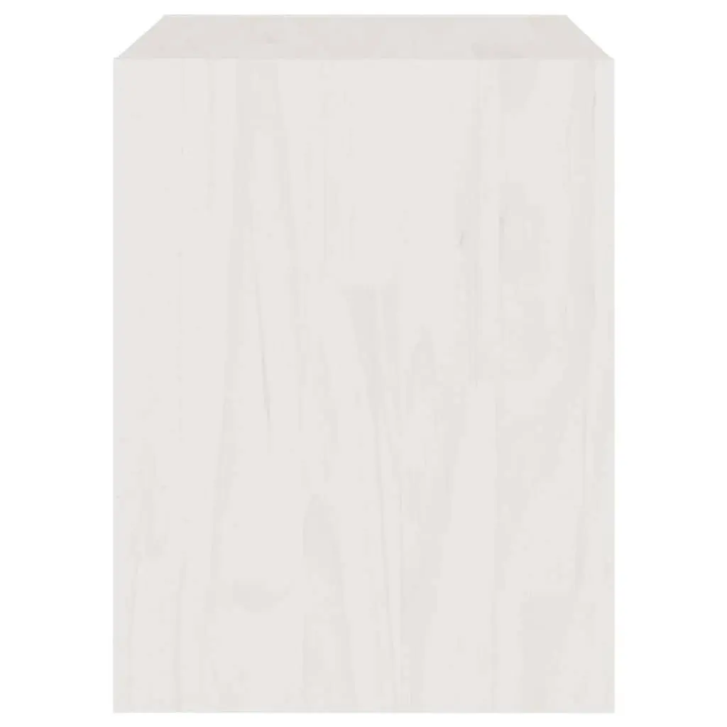 Bedside Cabinets Solid Pinewood White 40 x 30.5 x 40 cm 2 Piece