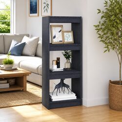 Practical Grey Book Cabinet for Room Division 40x30x103.5cm
