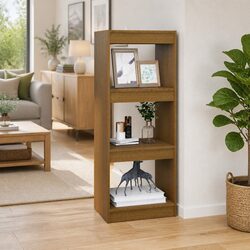 Functional Pinewood Book Cabinet Room Divider 40x30x103.5cm