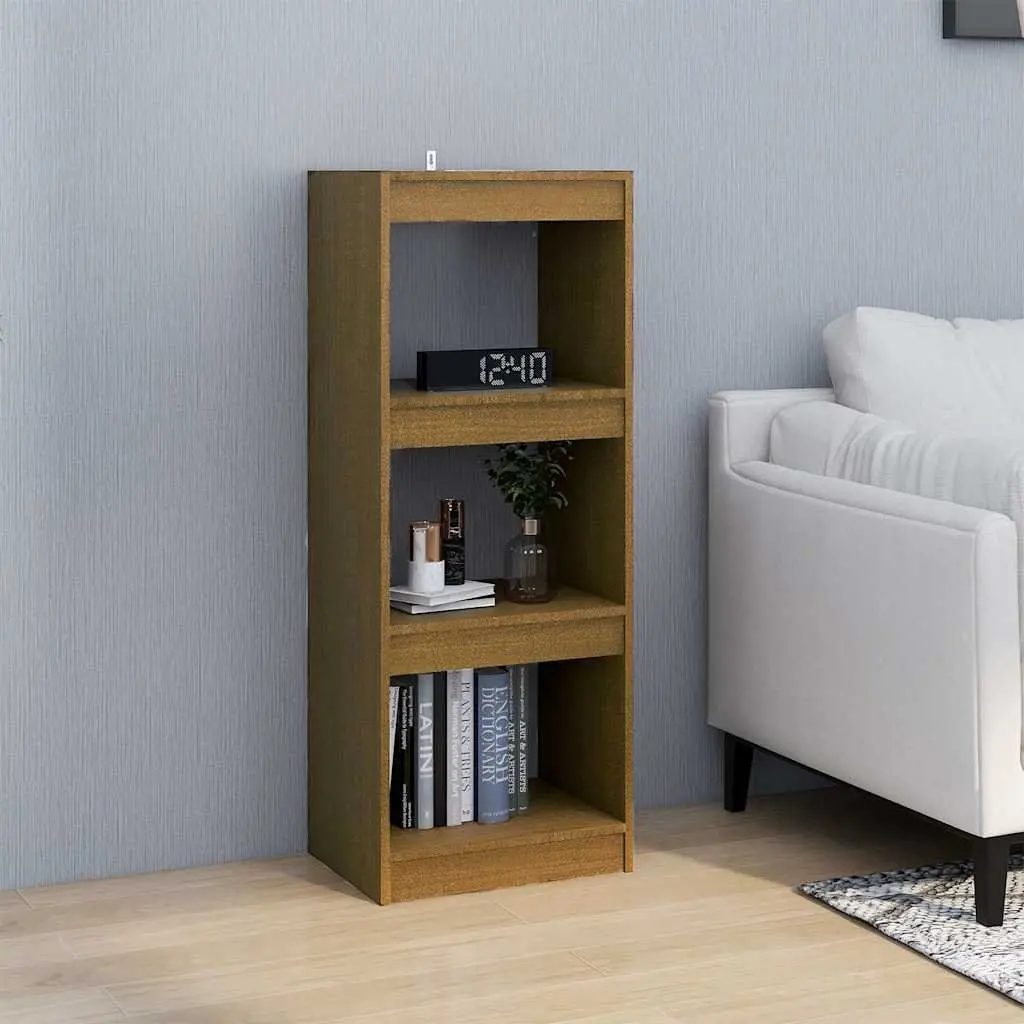 Book Cabinet Pinewood Brown 40x30x103.5cm Room Divider Shelving Unit