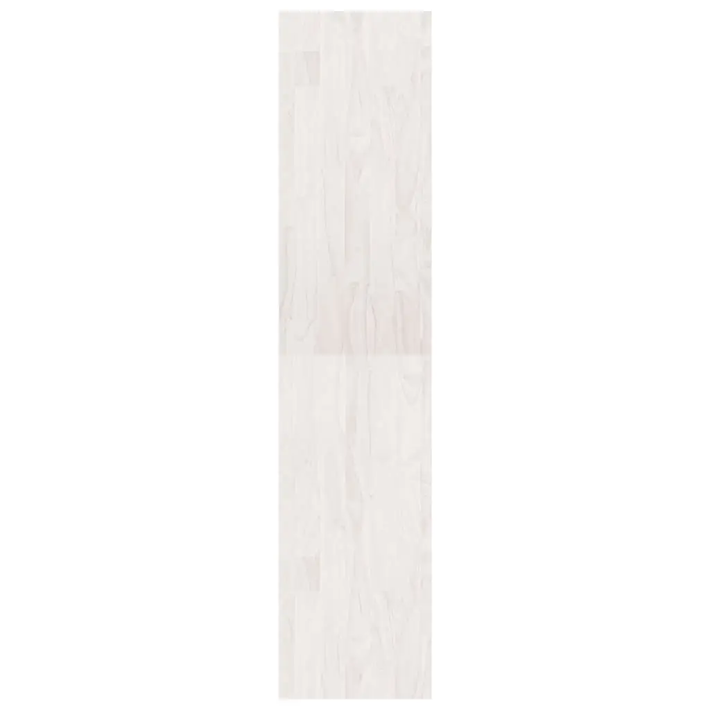 Pinewood Book Storage Cabinet Room Divider White 40x30x135.5 cm Shelving Unit
