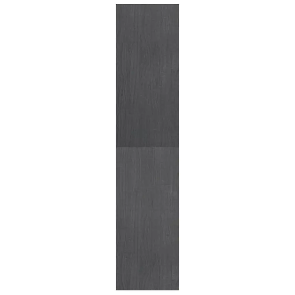 Book Cabinet Room Divider Pinewood 40 x 30 x 135.5 cm Grey