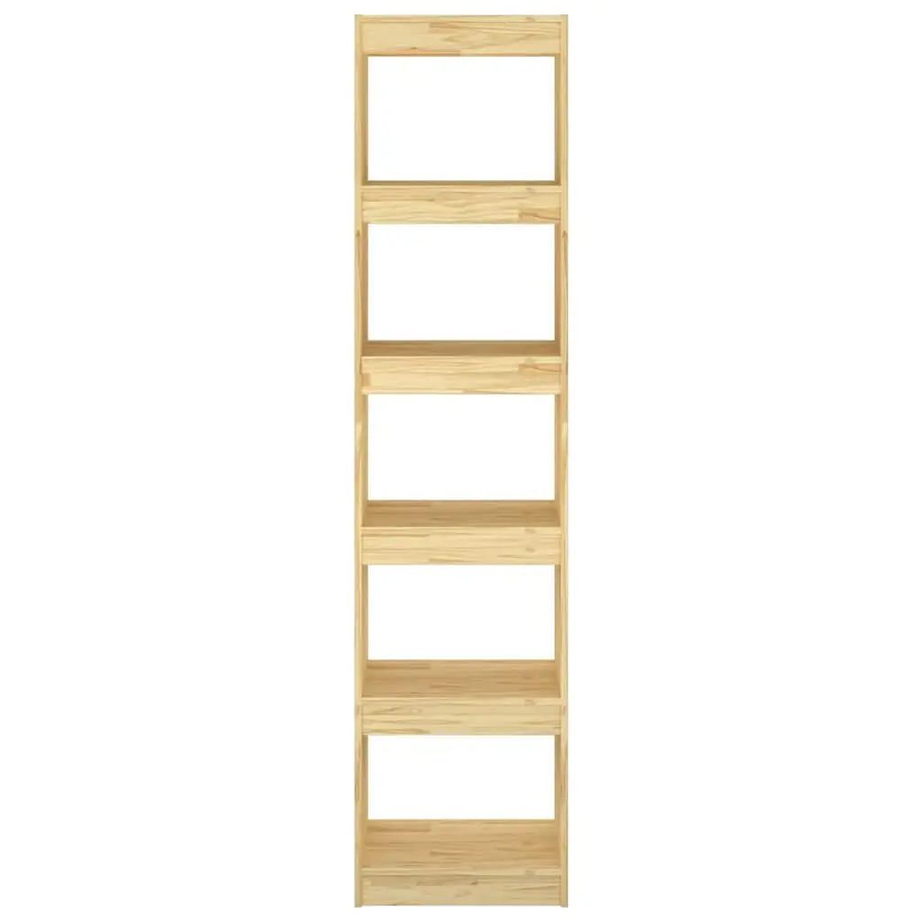 Book Cabinet Solid Pinewood 40x30x167.5 cm Brown Room Divider Bookshelf