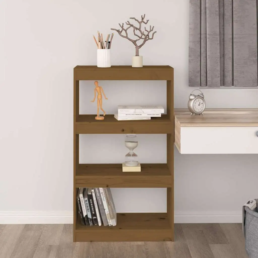 Honey Brown Book Cabinet for Home Use