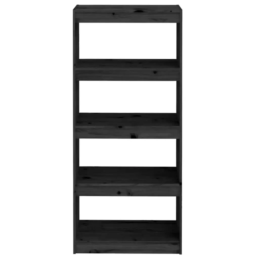 Black Pine Book Cabinet for Home Organization