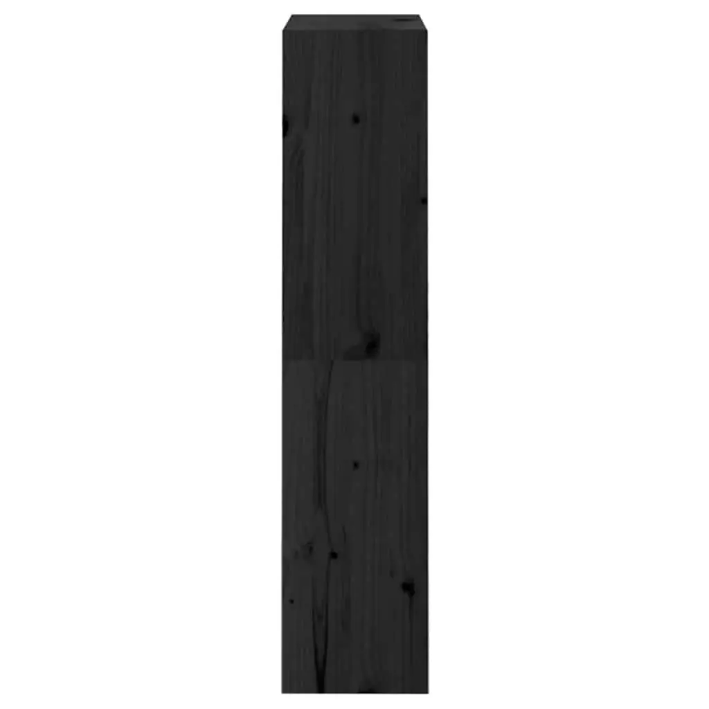 Black Pine Book Cabinet for Home Organization
