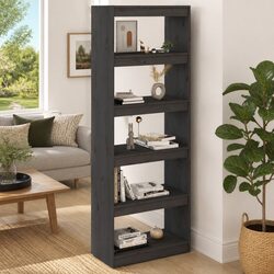 Versatile Grey Book Cabinet for Living Room or Hallway