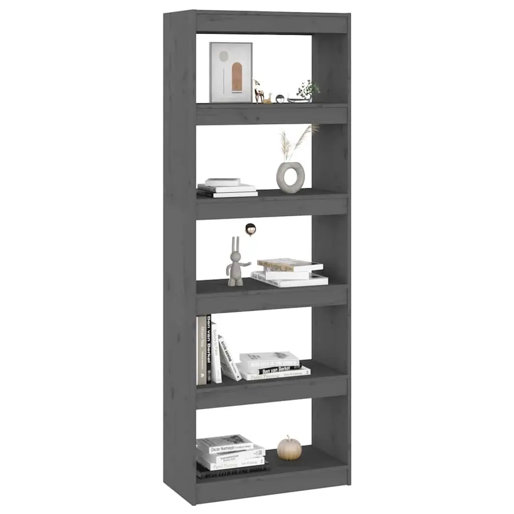 Grey Book Cabinet for Living Room or Hallway