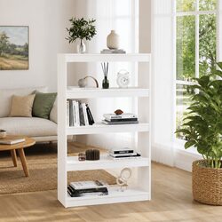 Practical White Book Cabinet for Everyday Use