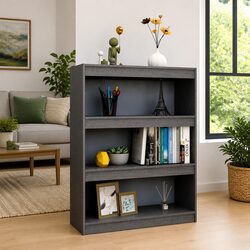 Functional Grey Book Cabinet for Everyday Use