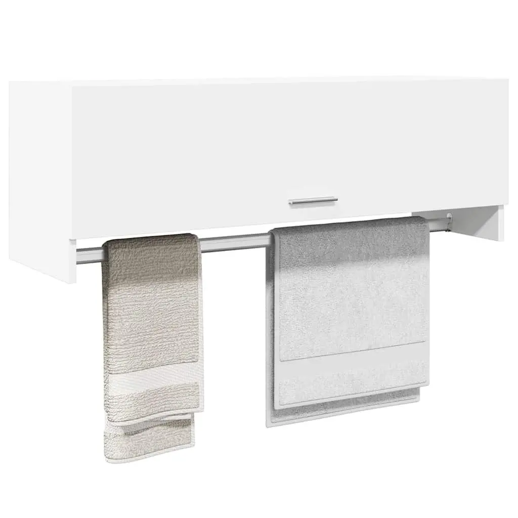 White Wardrobe Cabinet 100x32.5x35 cm