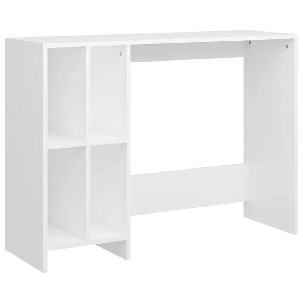 Notebook Desk Engineered Wood Compact White