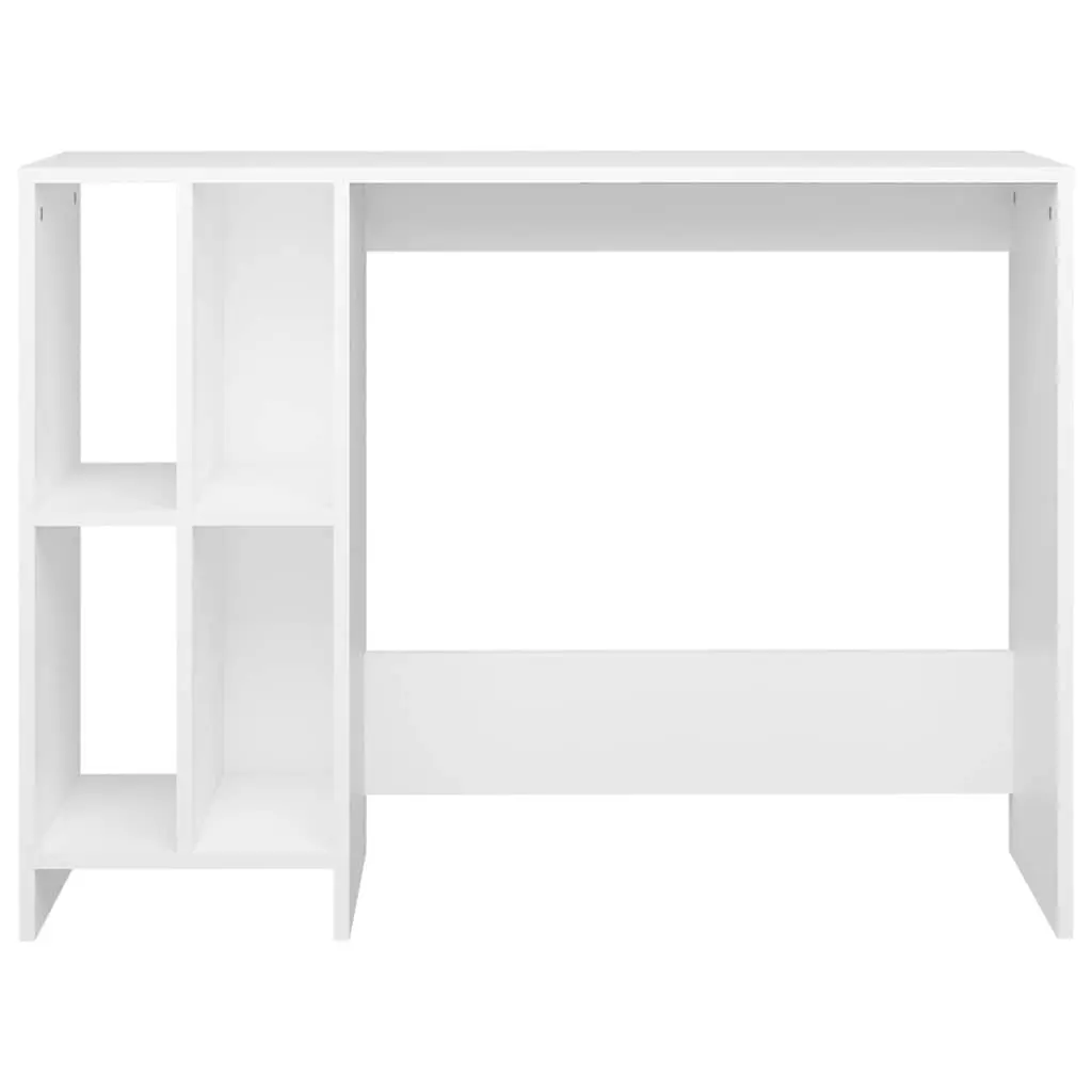 Notebook Desk Engineered Wood Compact White