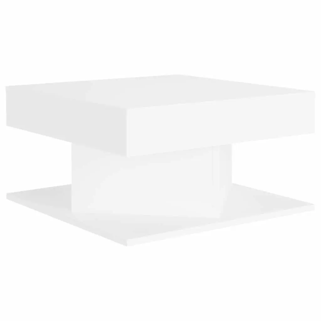 Coffee Table White 57x57x30 cm Living Room Accent Side Table Engineered Wood