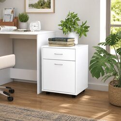 Versatile Rolling Storage Cabinet for Home or Office Use