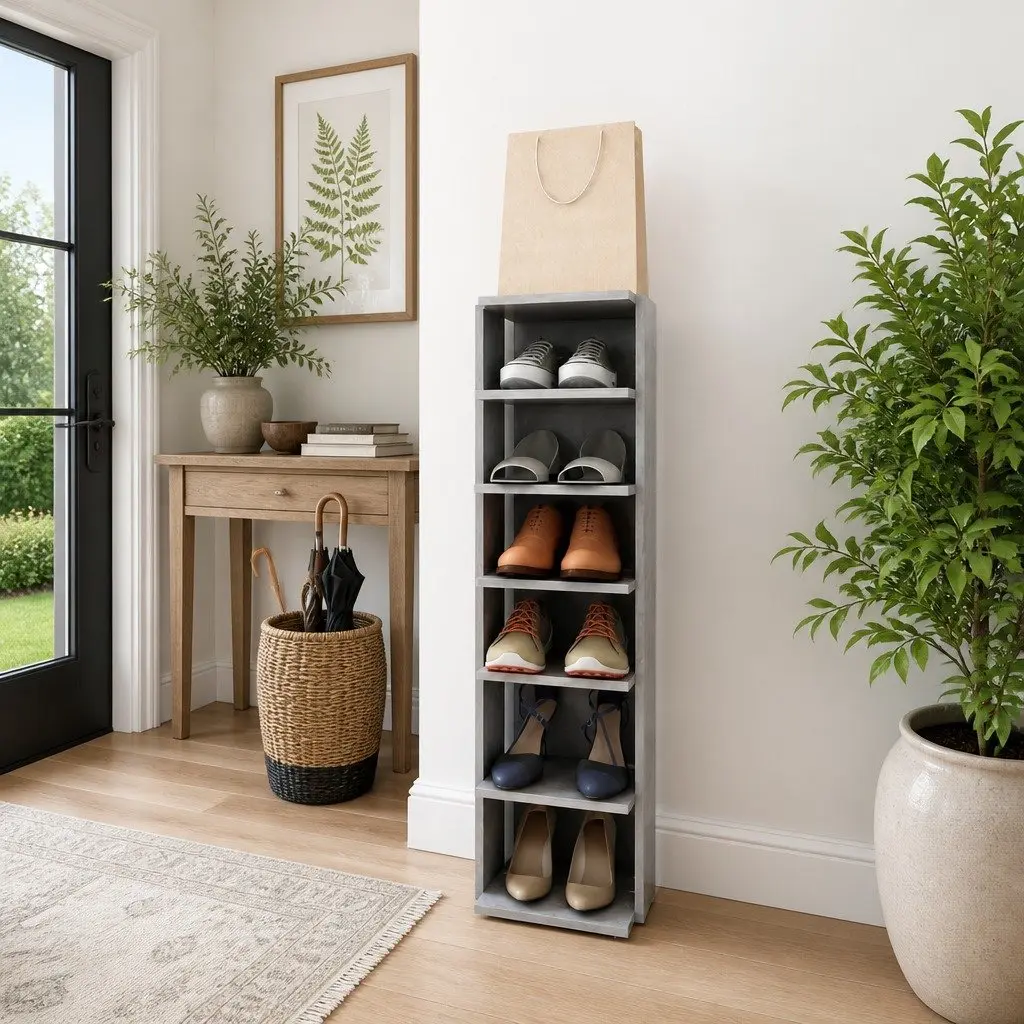Shoe Cabinet for Corners and Under Stairs
