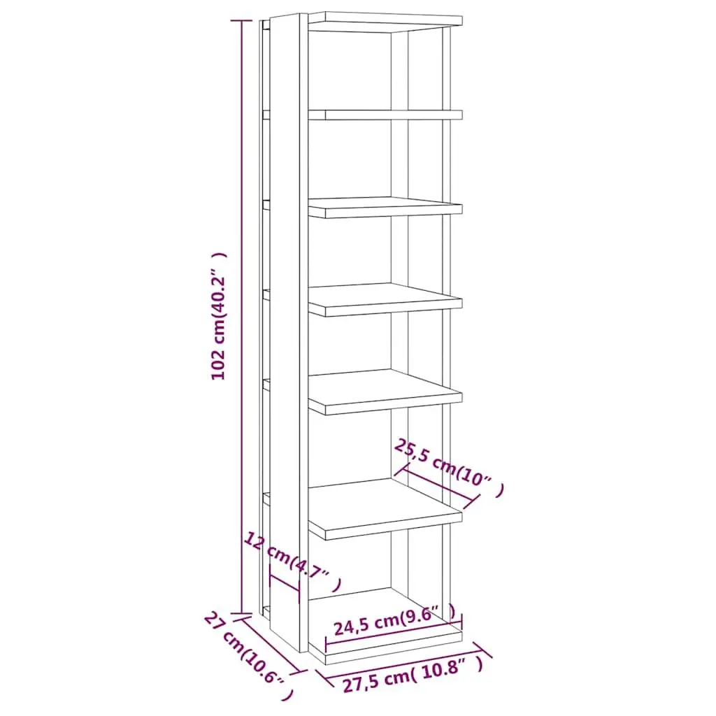 Shoe Cabinet Engineered Wood 102 cm Grey Narrow Corner 6 Shelves