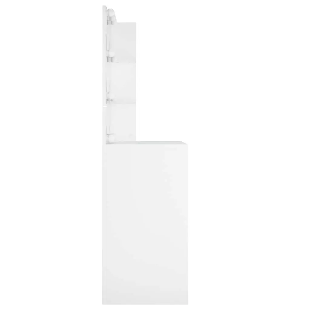 White Dressing Table with LED Lights