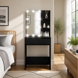 Practical Black Dressing Table for Everyday Use