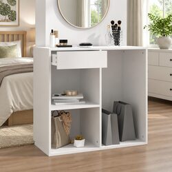 Practical White Makeup Organizer for Any Room