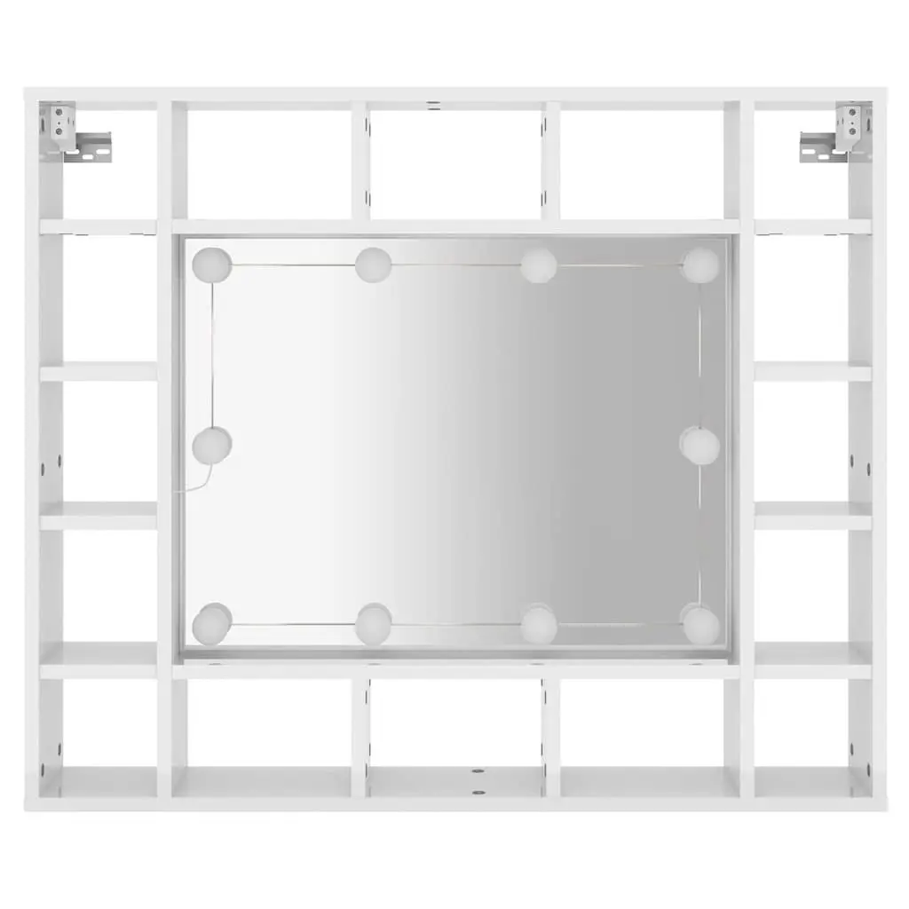 LED Mirror Cabinet for Easy Bathroom Storage 91x15x76.5cm