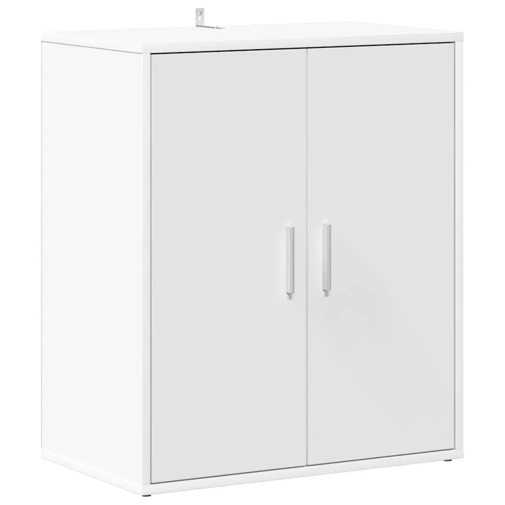 Shoe Cabinet Engineered Wood 60x35x70cm White 5 Shelves Storage Organiser