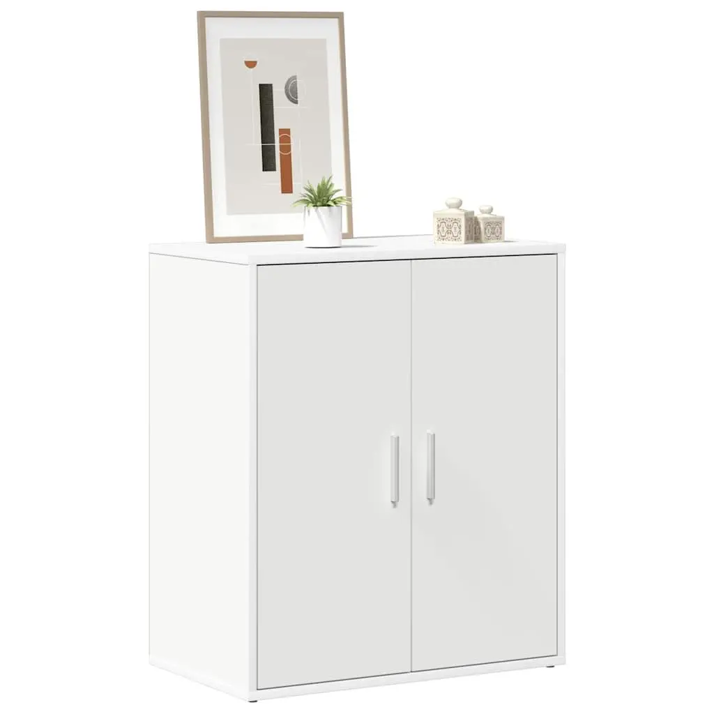 Shoe Cabinet Engineered Wood 60x35x70cm White 5 Shelves Storage Organiser