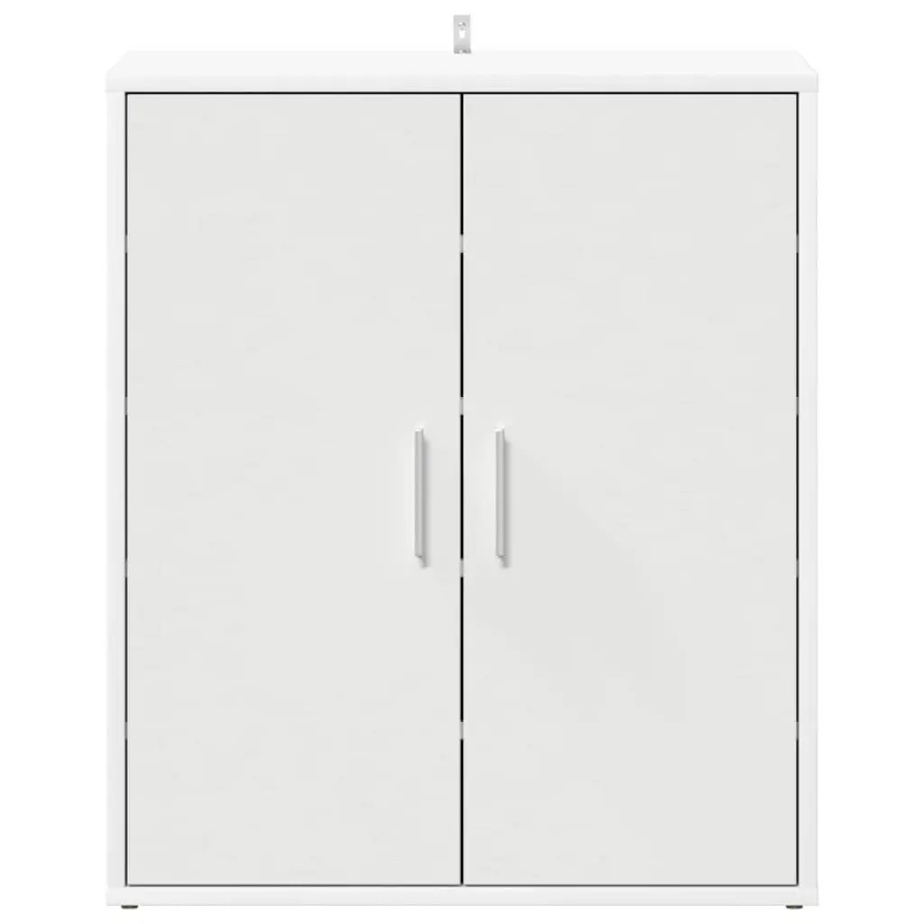 Shoe Cabinet Engineered Wood 60x35x70cm White 5 Shelves Storage Organiser