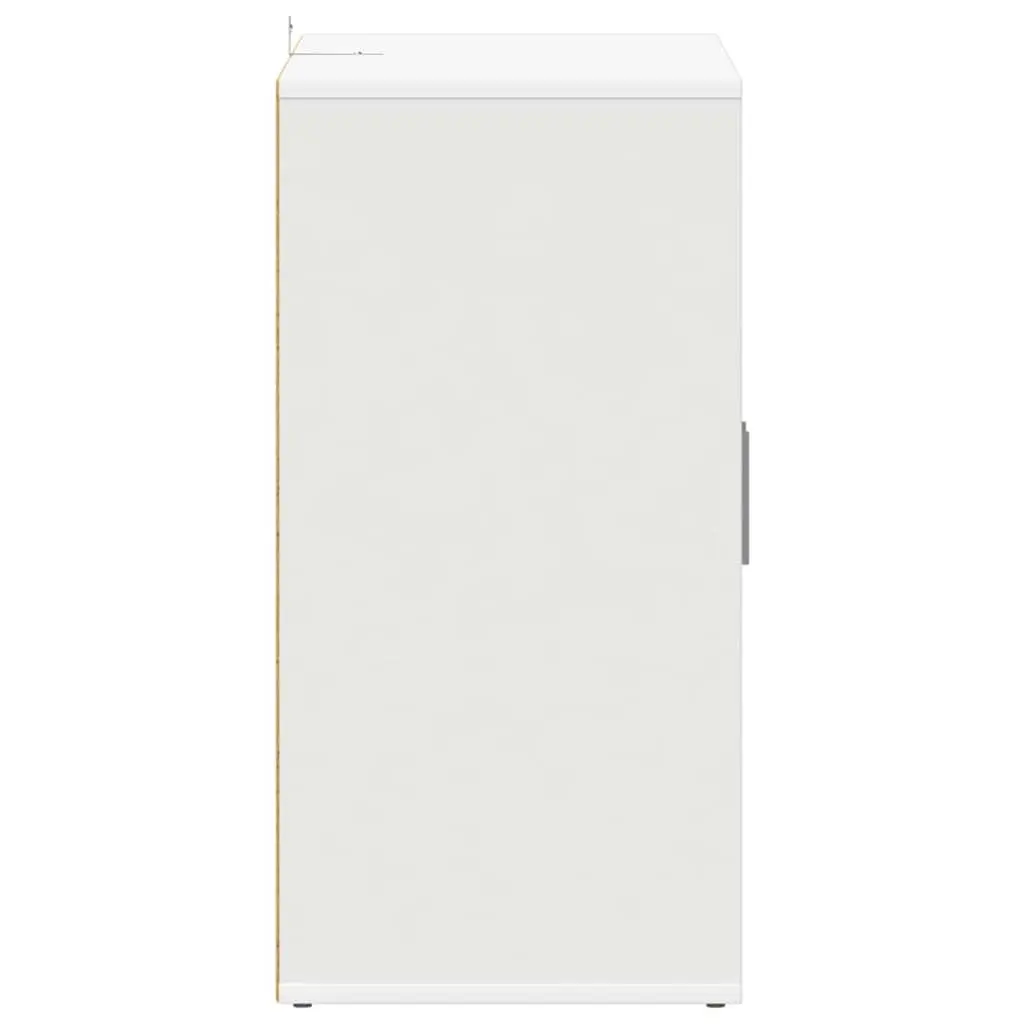 Shoe Cabinet Engineered Wood 60x35x70cm White 5 Shelves Storage Organiser