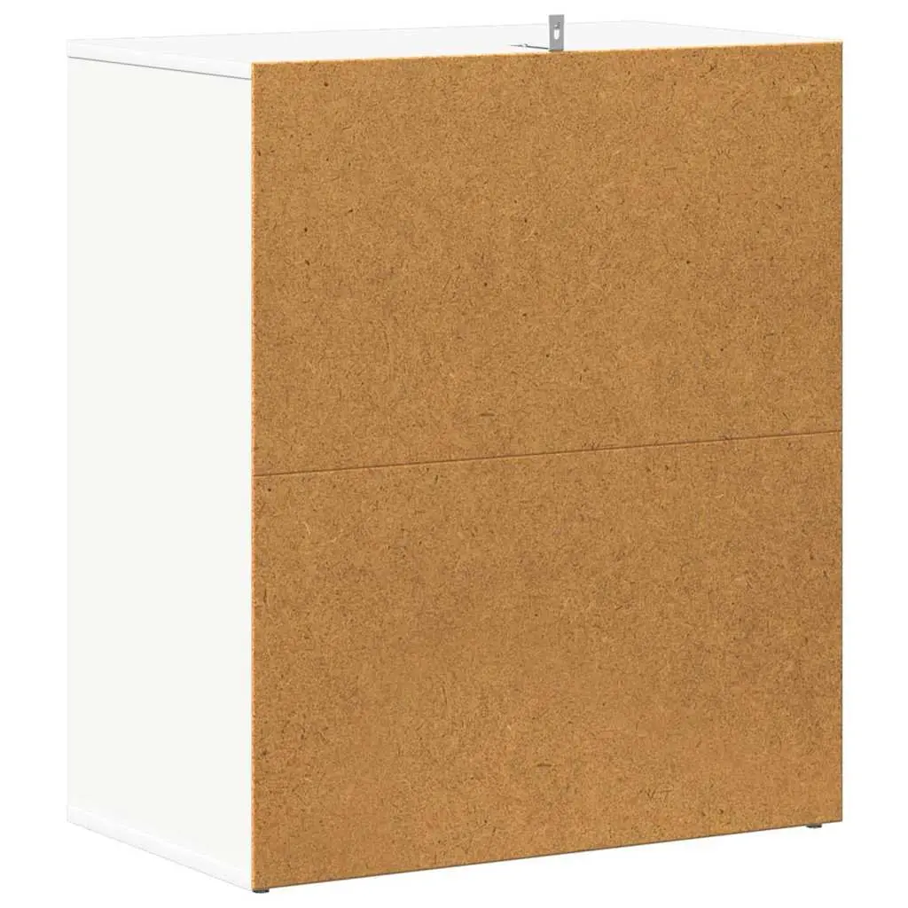 Shoe Cabinet Engineered Wood 60x35x70cm White 5 Shelves Storage Organiser