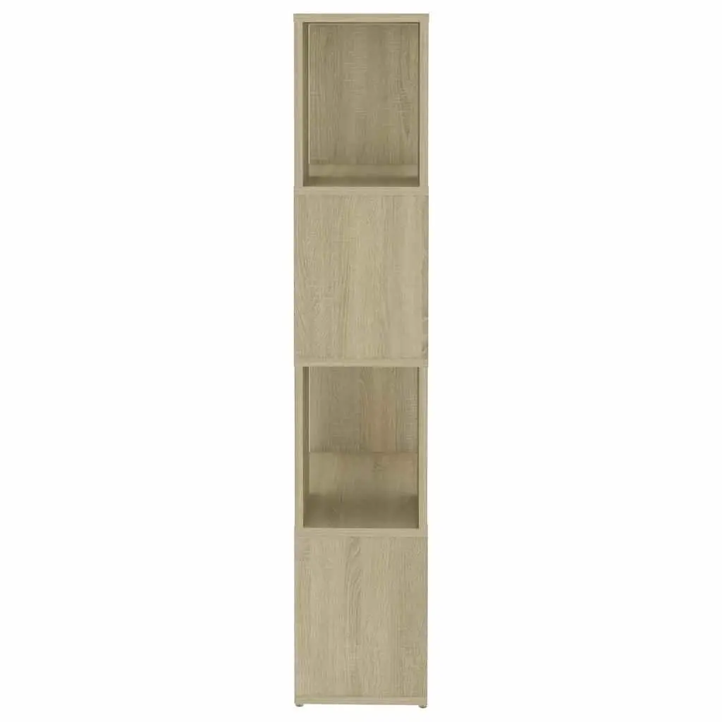 Book Cabinet Room Divider Engineered Wood 60x24x124.5cm Sonoma Oak Storage Shelving