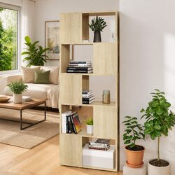 Book Cabinet Room Divider Bookcase 60x24x155 cm Open Shelf Storage Unit