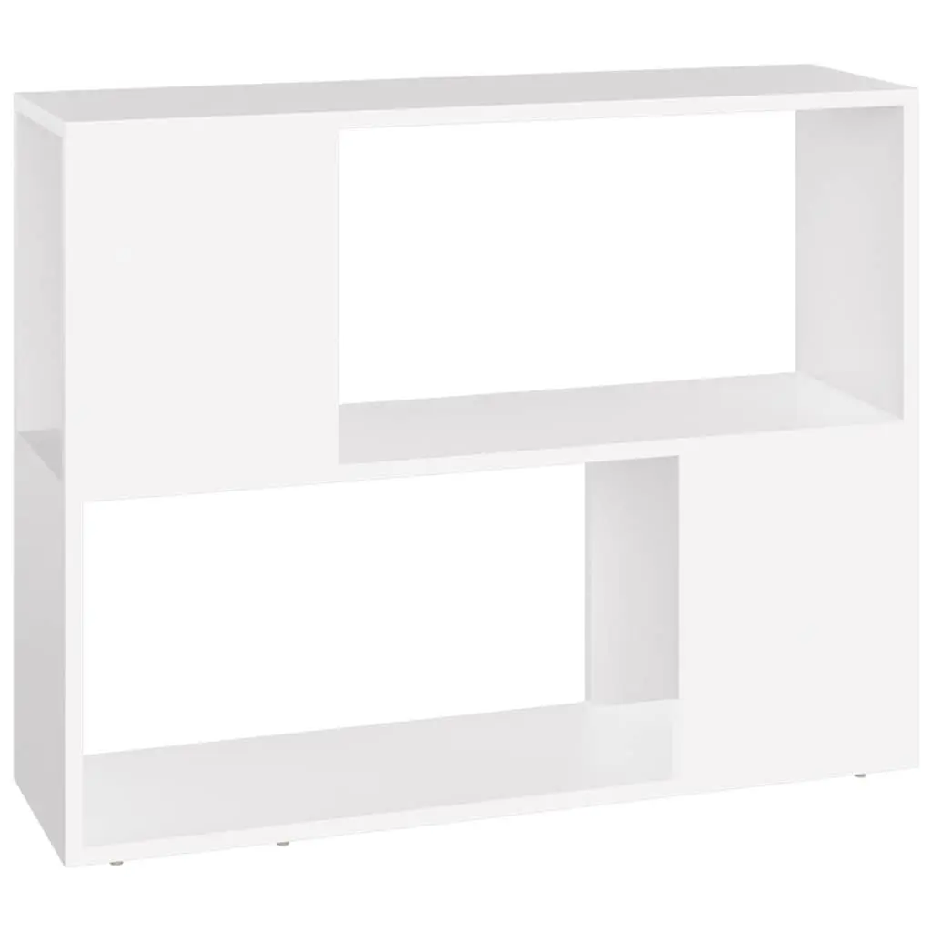 White TV Cabinet Open Compartment Storage Unit Living Room Furniture 80x24x63cm