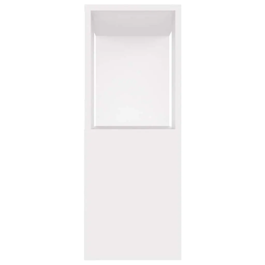 White TV Cabinet Open Compartment Storage Unit Living Room Furniture 80x24x63cm